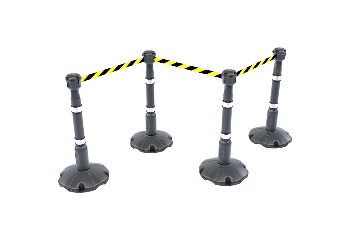 SKIPPER™ GREY RETRACTABLE FLAGGING TAPE